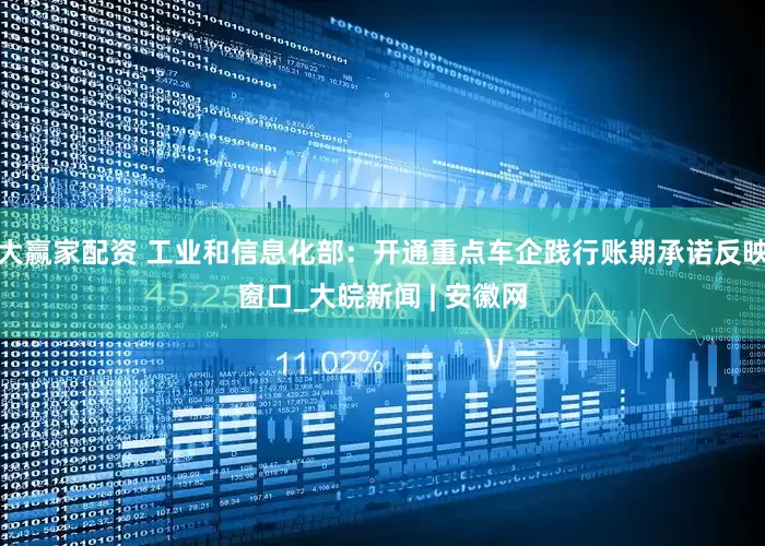 大赢家配资 工业和信息化部：开通重点车企践行账期承诺反映窗口_大皖新闻 | 安徽网